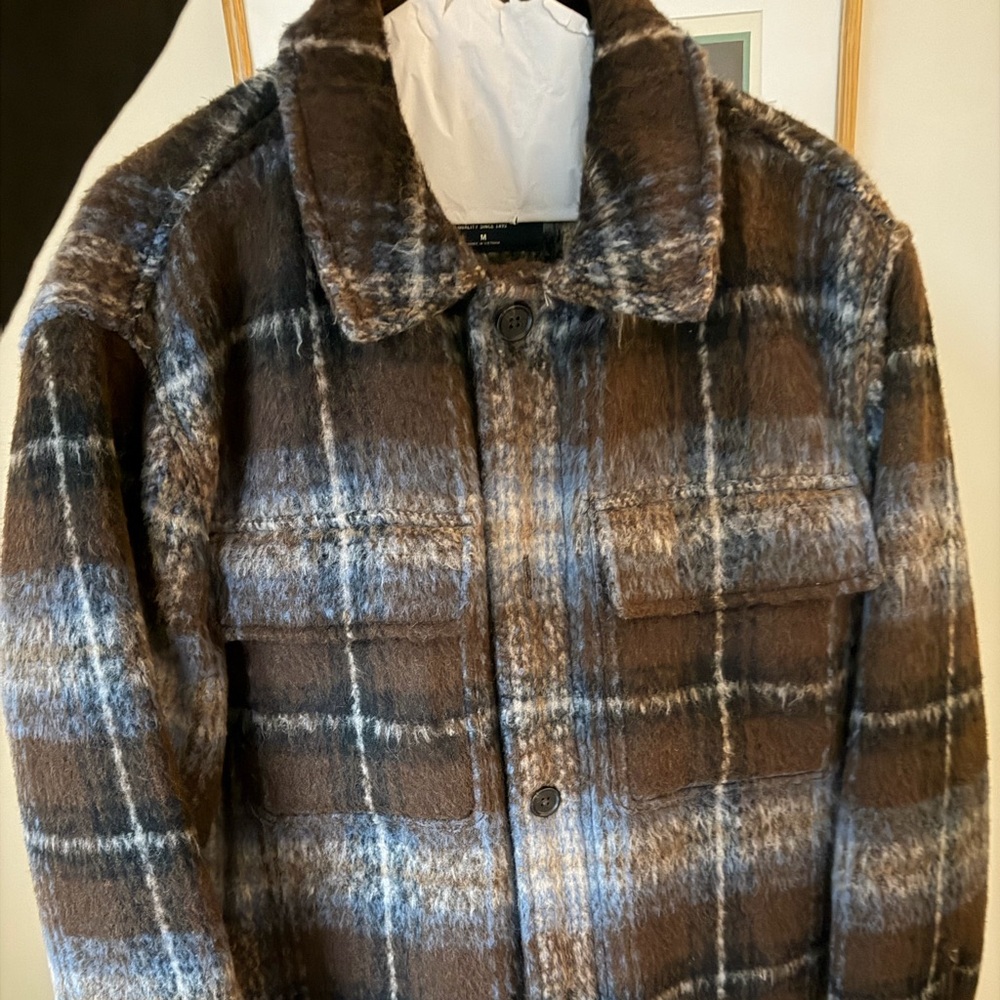 Abercrombie & Fitch Sherpa-Lined Shirt Jacket (Shacket) - Picture 2 of 3